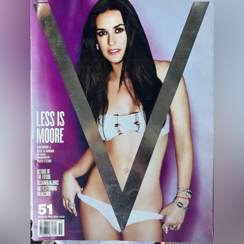 V magazine 2008 spring edition with Demi Moore on the cover